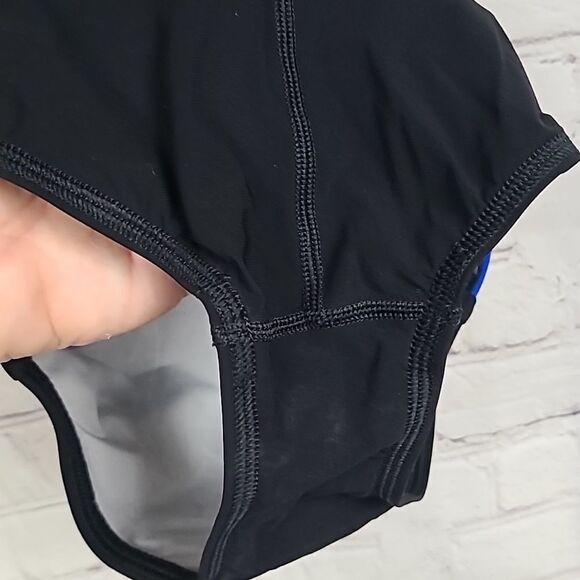 Speedo 12/28 Women's Blue PowerPlus Sprint Splice Free Back One Piece Swimsuit - Picture 4 of 10